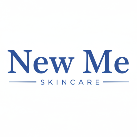 New Me Skincare Logo - Medium Blue